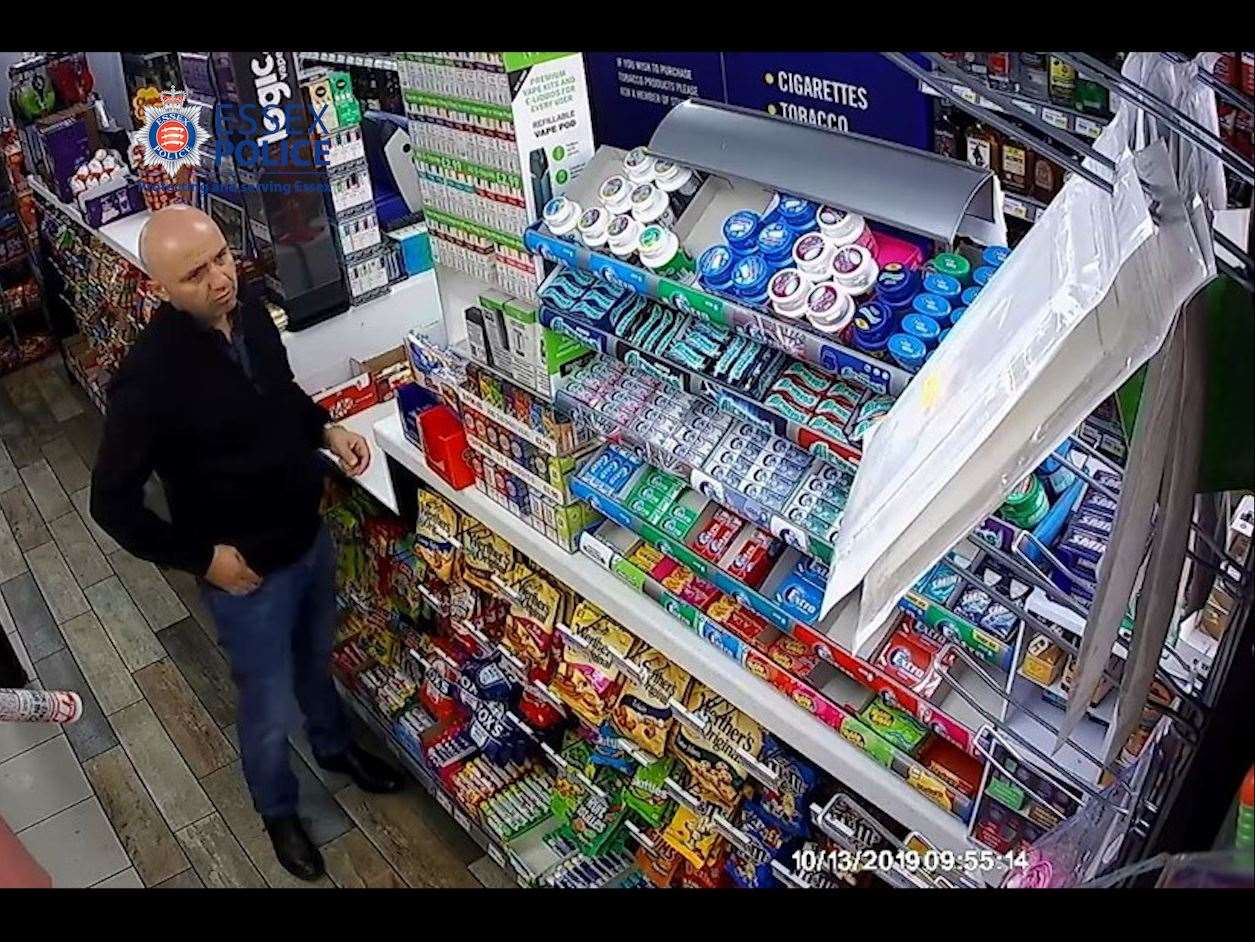 Gheorge Nica at a convenience store in Thurrock 10 days before the lorry arrived. Picture: Essex Police