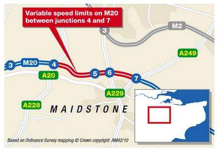 M20 speed limits graphic