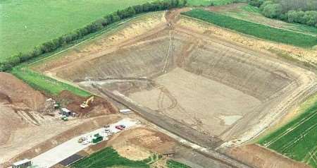 Norwood Quarry at Brambledown in 1998. Picture: BARRY HOLLIS
