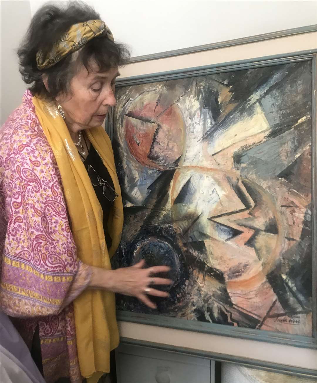 Daughter Jane Furst admires Webb's work
