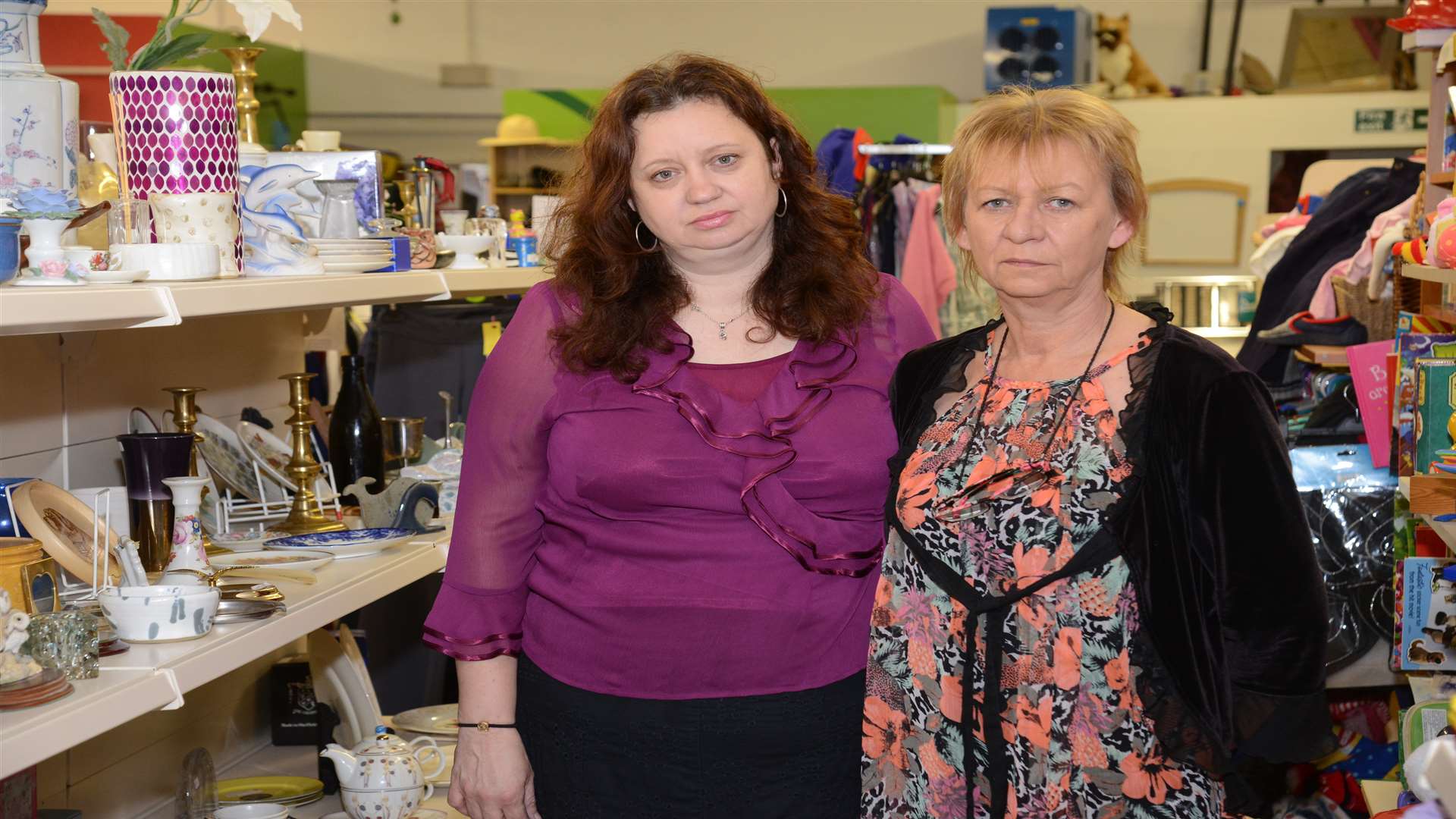 Karen Payne and Kim West in the shop on Strood High Street