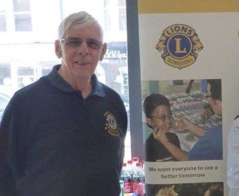 Geoff Lindley of Whitstable and Herne Bay Lions Club