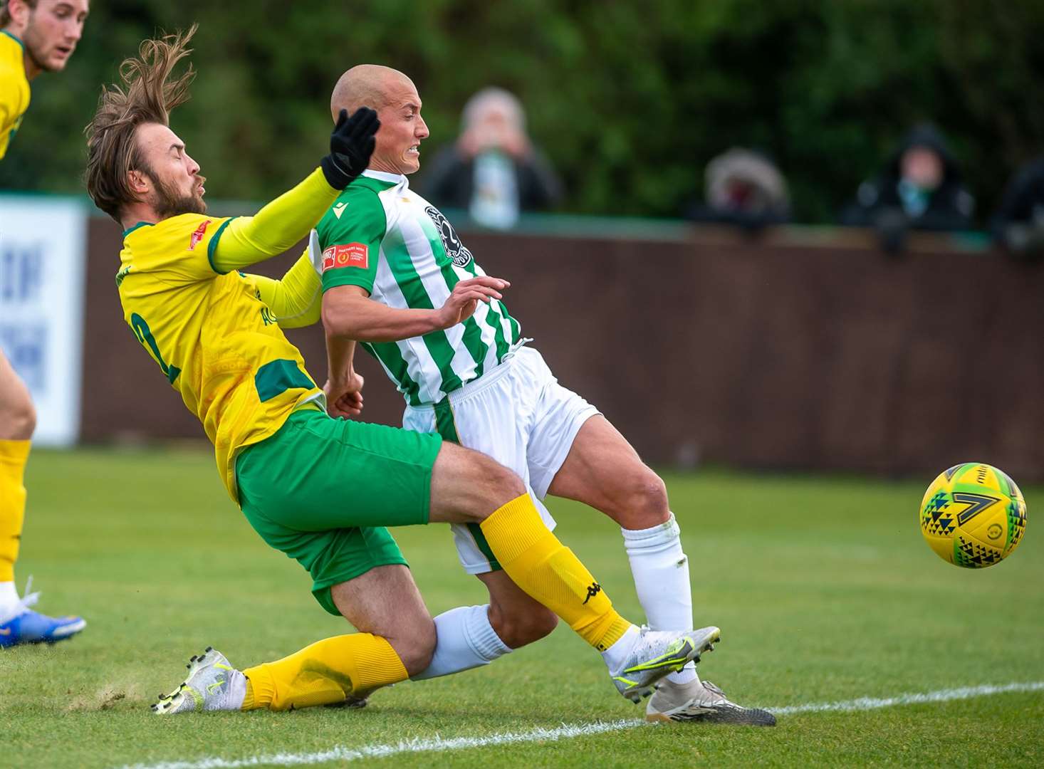 Substitute Luke Burdon gives Ashford the lead Picture: Ian Scammell