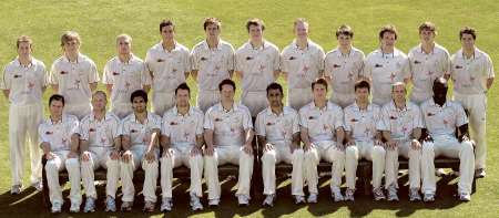 Kent County Cricket Club line-up 2010