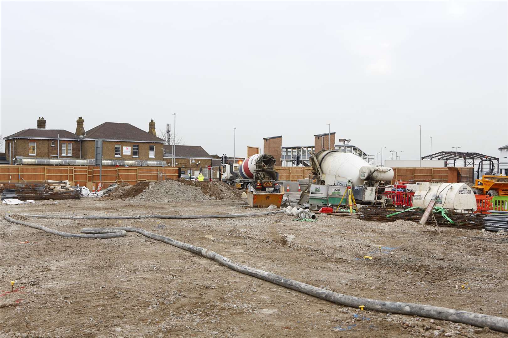 Contractors started laying the foundations for the town's new leisure quarter at the end of November. Picture: Andy Jones