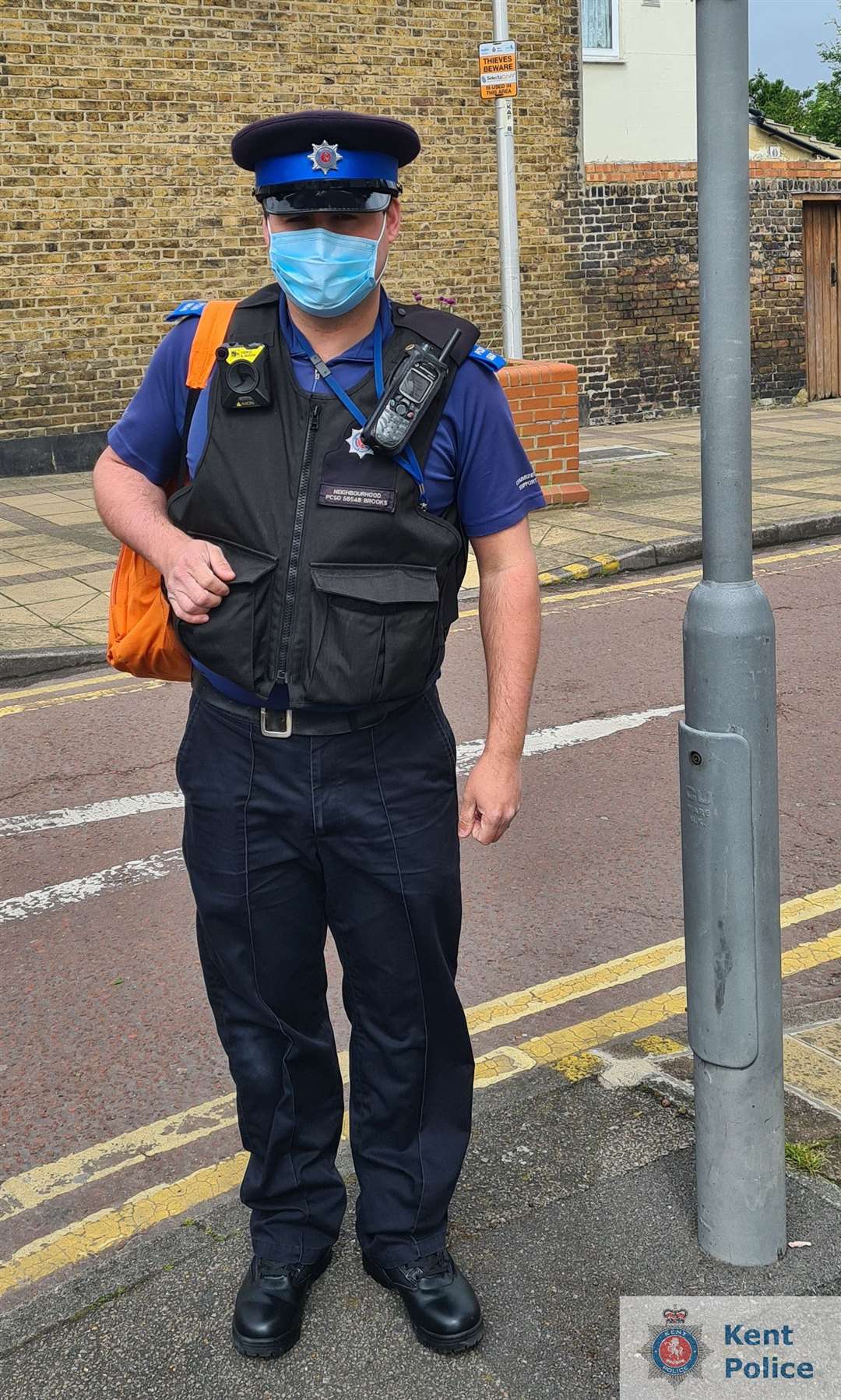 Police in Gillingham carrying out a scheme to crackdown on crime and make streets safer and protect properties from crime. Picture: Kent Police