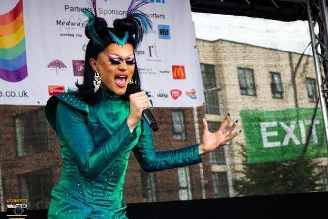 A range of performances, including drag stars, joined the event
