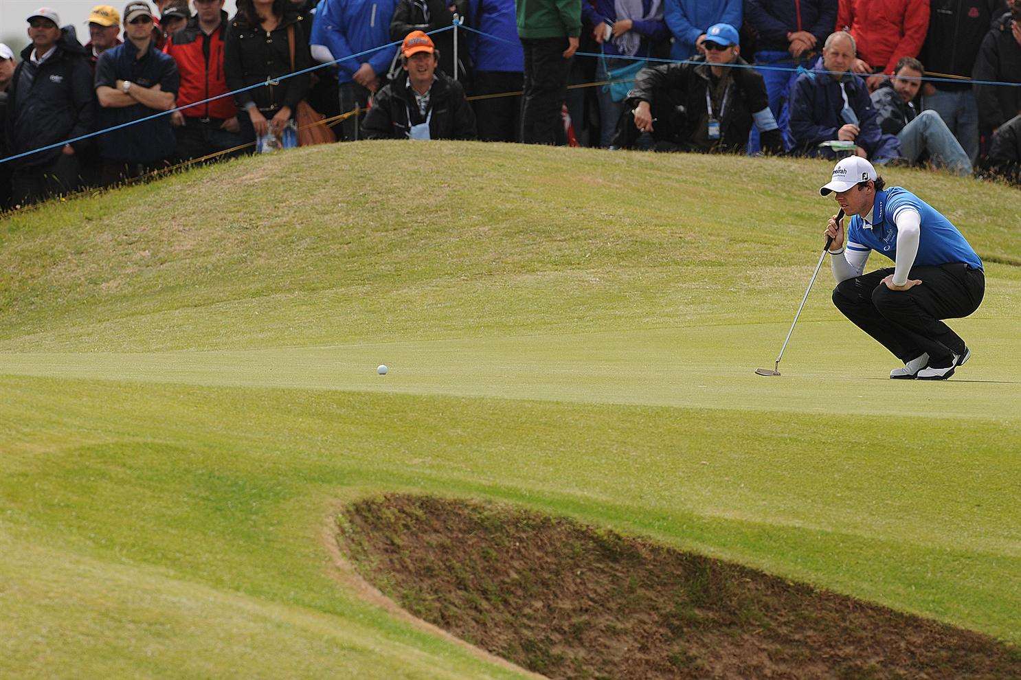 Current Open champion Rory McIlroy on the 10th green at Royal St George's in 2011, a customer of Farmura Environmental