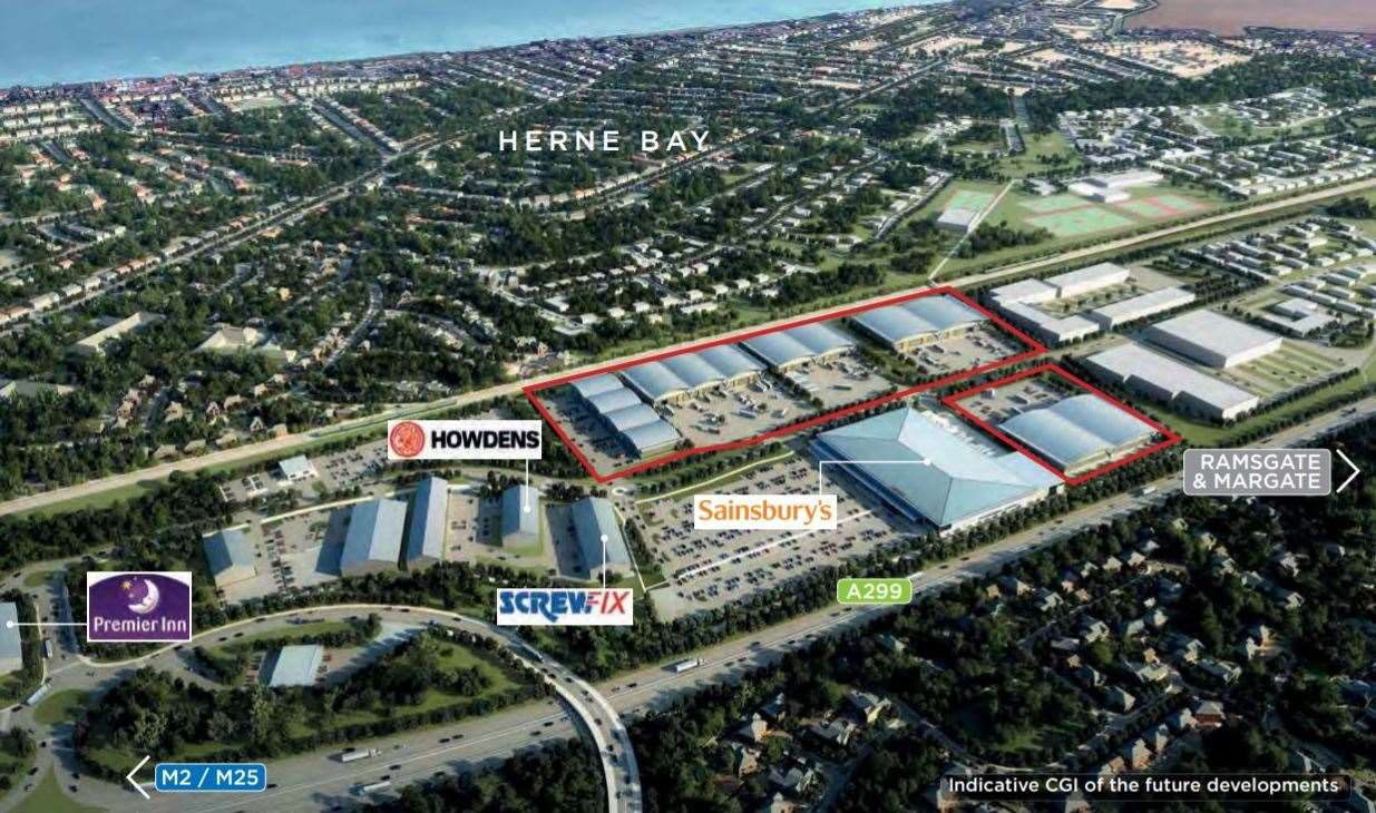 A map of the expanded Altira Park site on the outskirts of Herne Bay Picture: Core Commercial