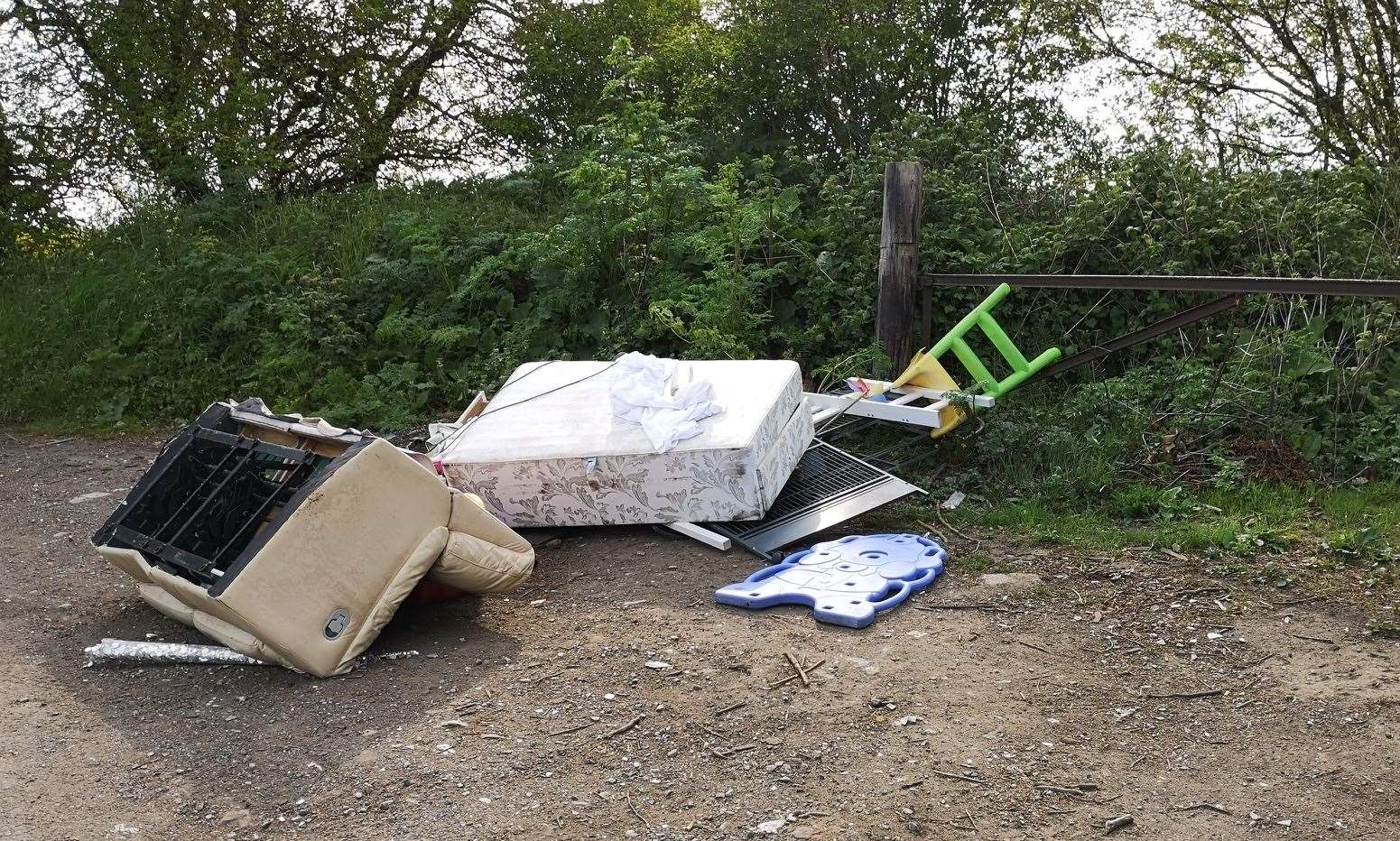 Steven Crowley dumped waste down Burberry Lane in Leeds, near Maidstone
