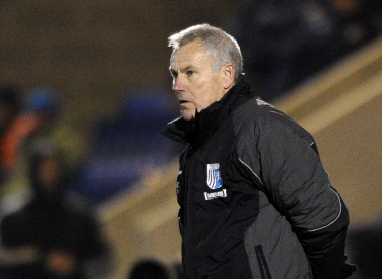 Peter Taylor watches on at Colchester's Community Stadium Picture: Barry Goodwin