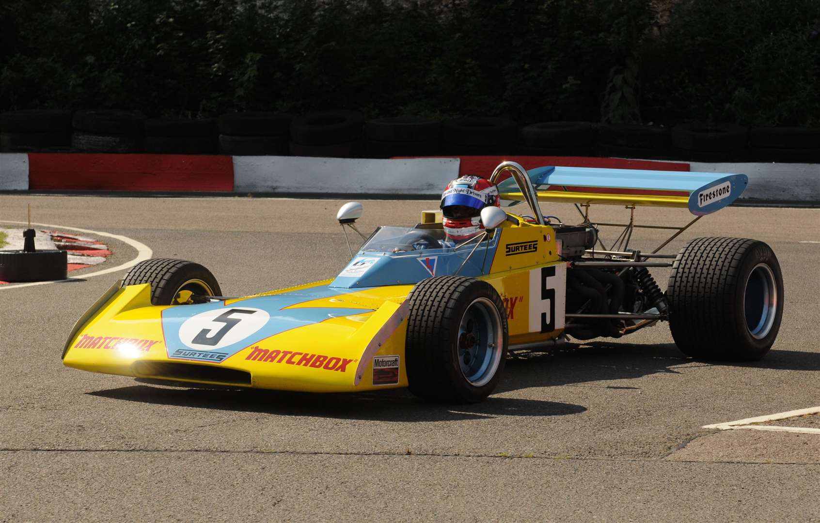 Sportscar and Formula Ford ace Scott Malvern demonstrated a Surtees TS10 Formula Two car in 2015 to mark the official takeover of the circuit by John Surtees. Picture: Steve Crispe