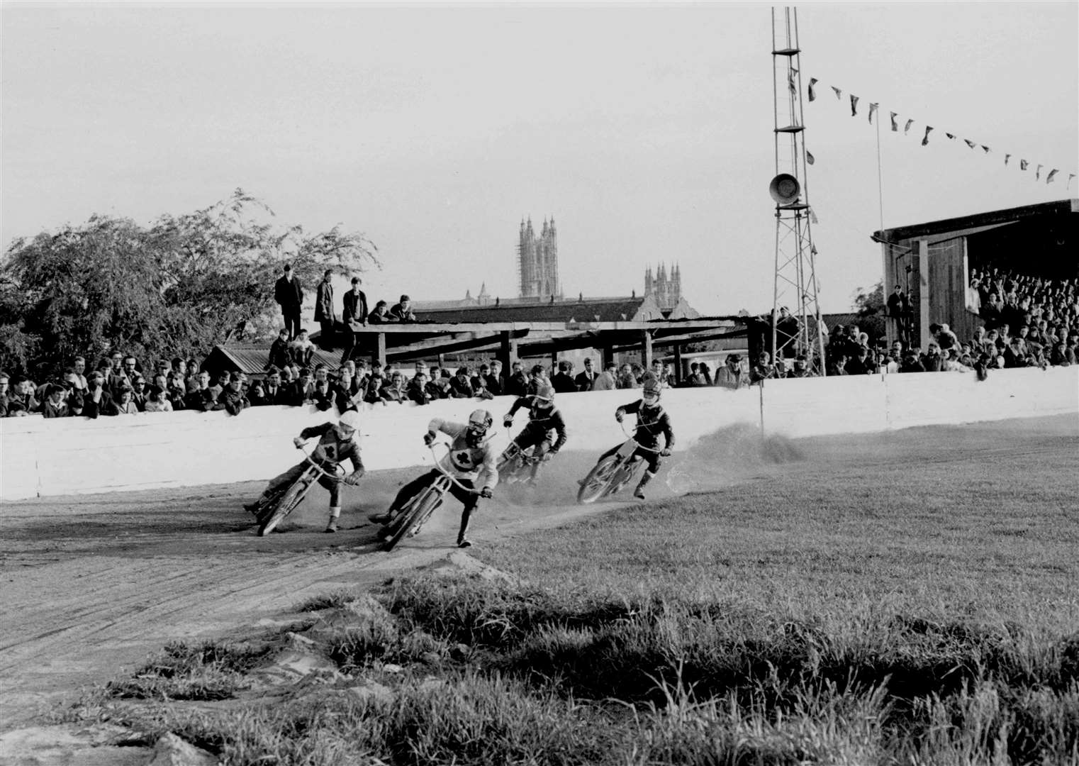 A crowd of 7,000 people, then the biggest ever at Kingsmead stadium, turned out to see speedway come to Canterbury in May 1968