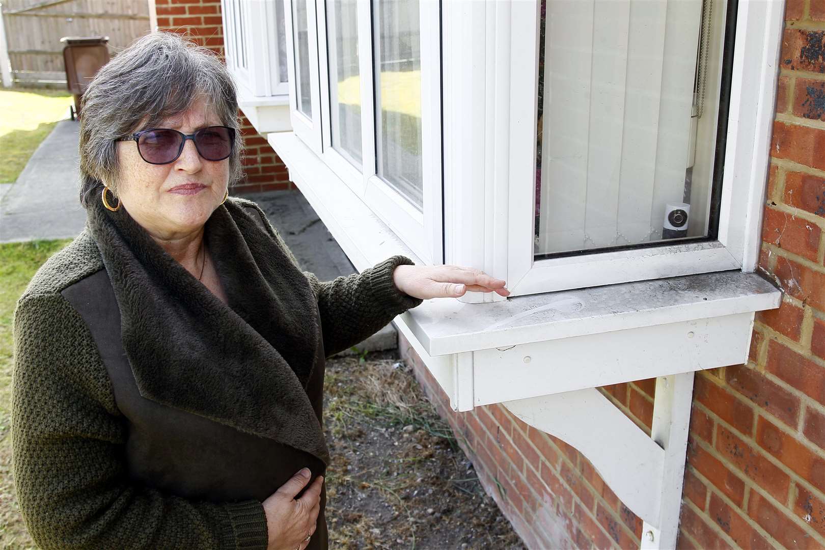 Shirley Hunter of Wingrove Drive, Strood is struggling with her health as the dust from nearby building works are effecting her home.Picture: Sean Aidan