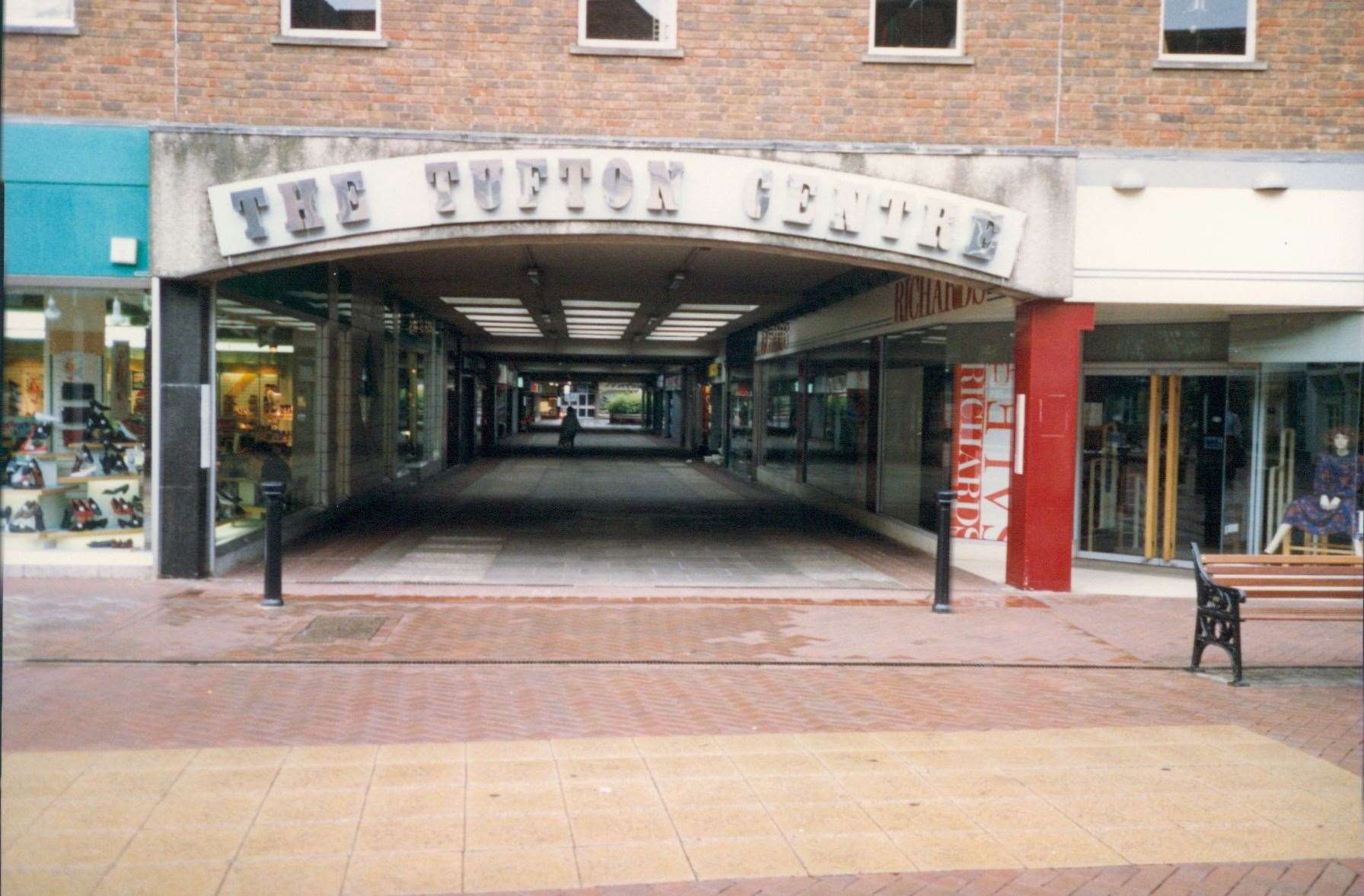The high street entrance to the Tufton Centre in 1988 shortly before conversion work started. Picture: Steve Salter