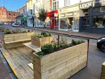 A 'parklet' in the High Street. Picture: TWBC