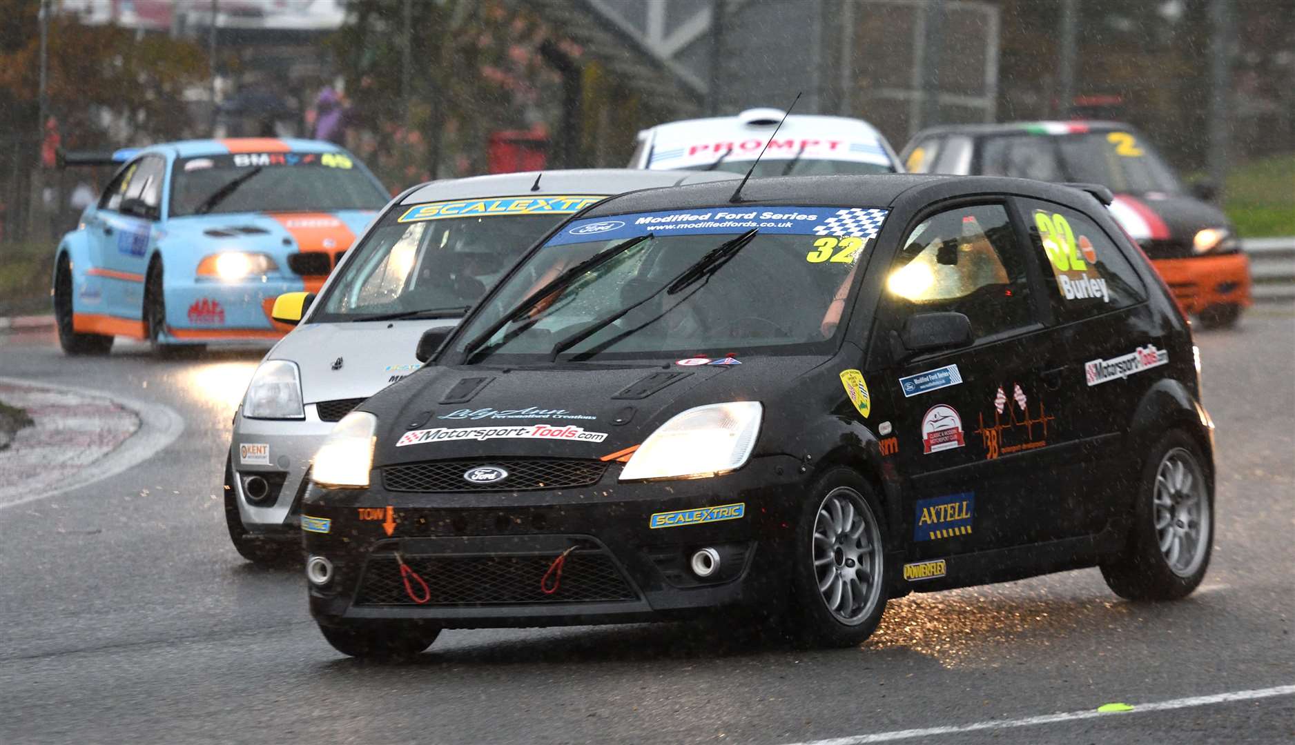 Chris Burley, from Ashford, twice finished third in class in the Super Saloons races in his Ford Fiesta ST