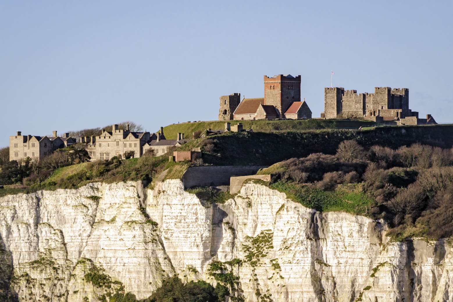 Dover Castle and the White Cliffs of Dover