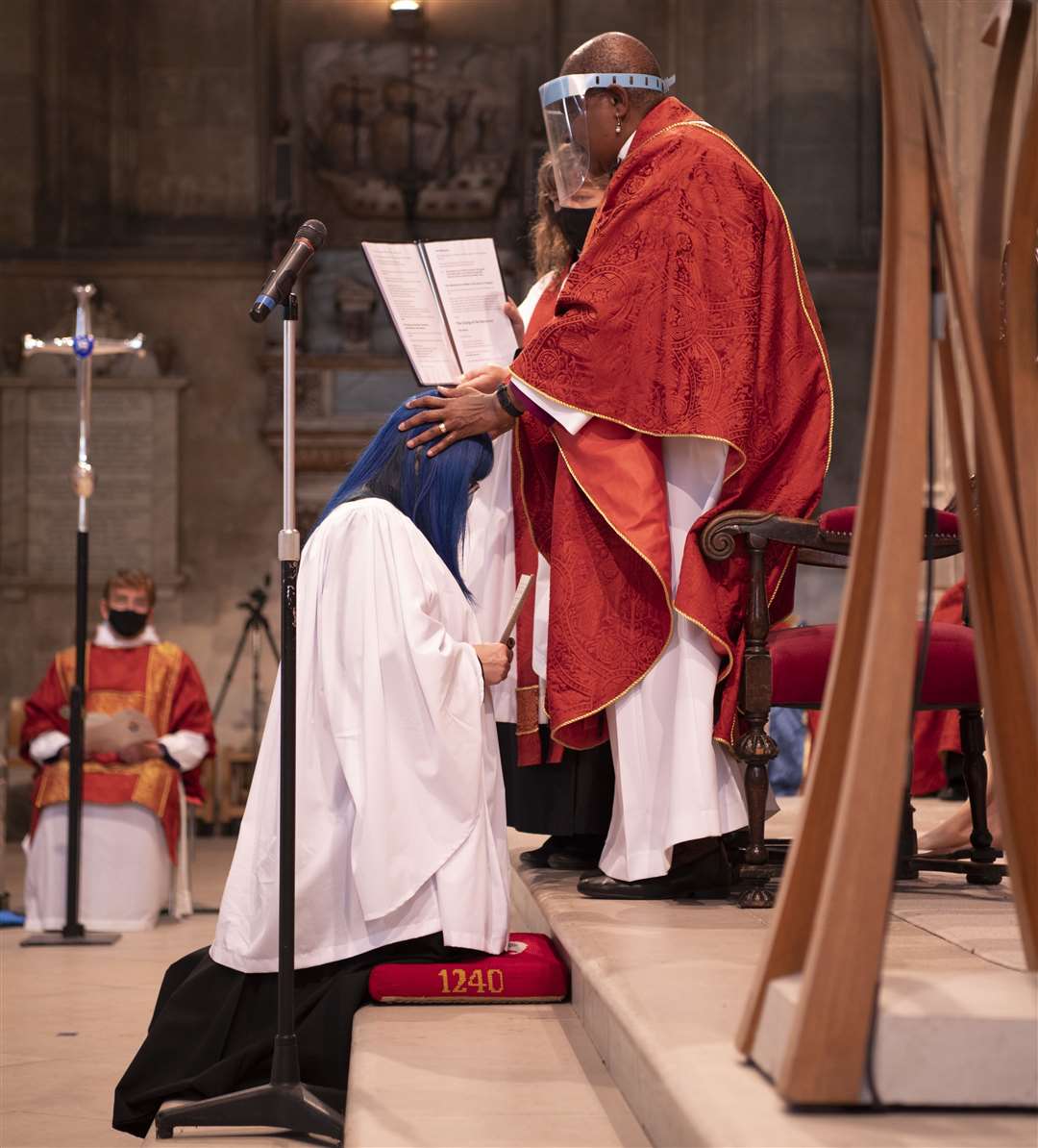 Anthea was ordained by Rt Revd Rose Hudson-Wilkin, Bishop of Dover at Canterbury Cathedral. Picture: Diocese of Canterbury