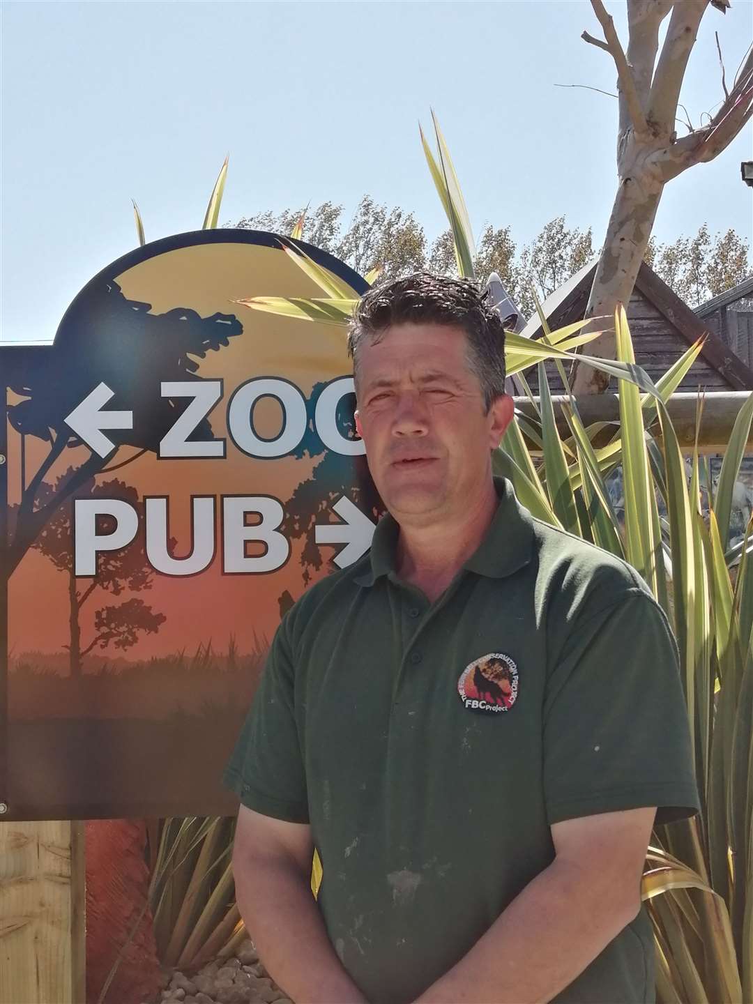 Andy Cowell, owner of The Fenn Bell Zoo and pub in St Mary Hoo