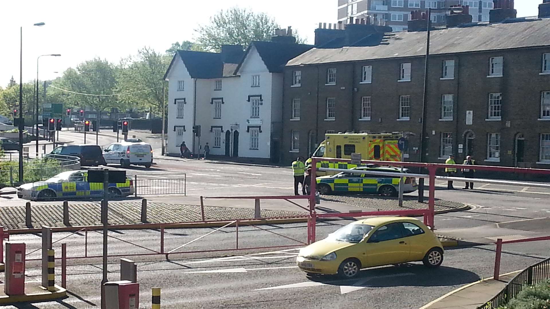 Emergency services were called to the incident in Pads Hill, Maidstone.