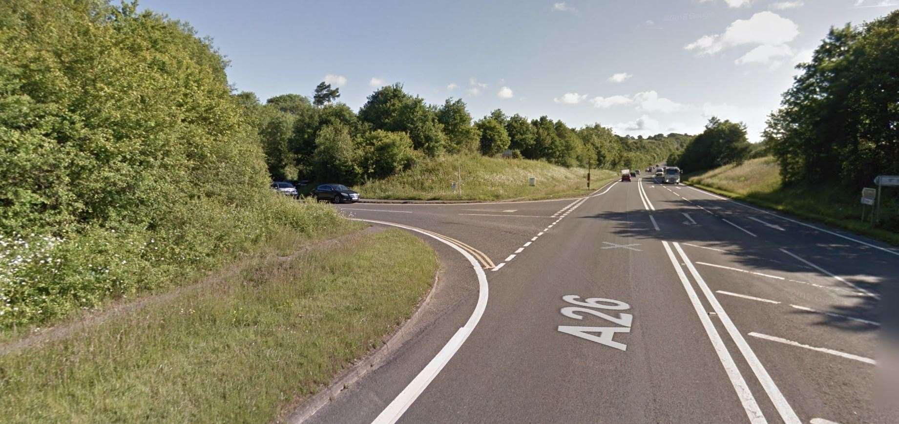 The accident happened on the A26 Eridge Road near Groombridge Lane. Picture: Google Street View