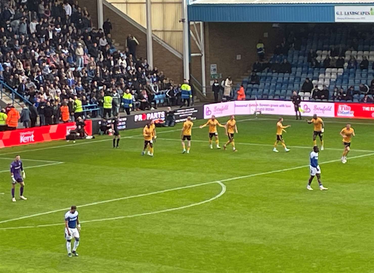 Trouble at Priestfield after Omar Bogle scored his first penalty for Newport