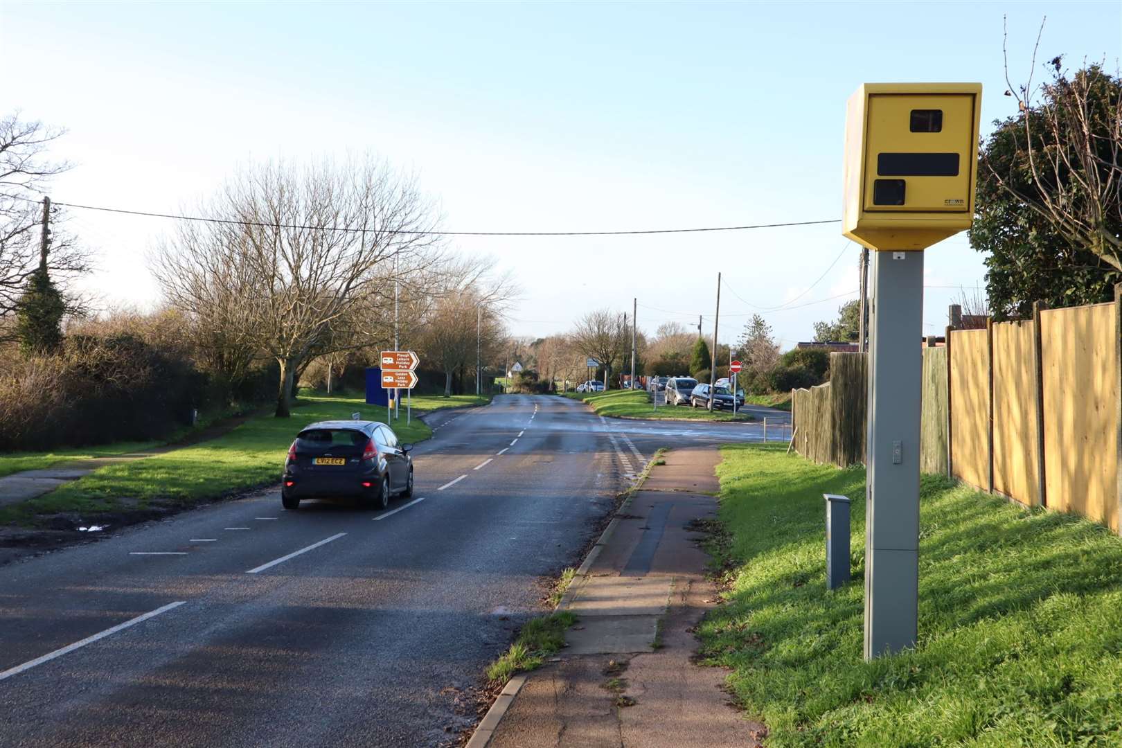 A speed camera in Chequers Road, Minster, Sheppey