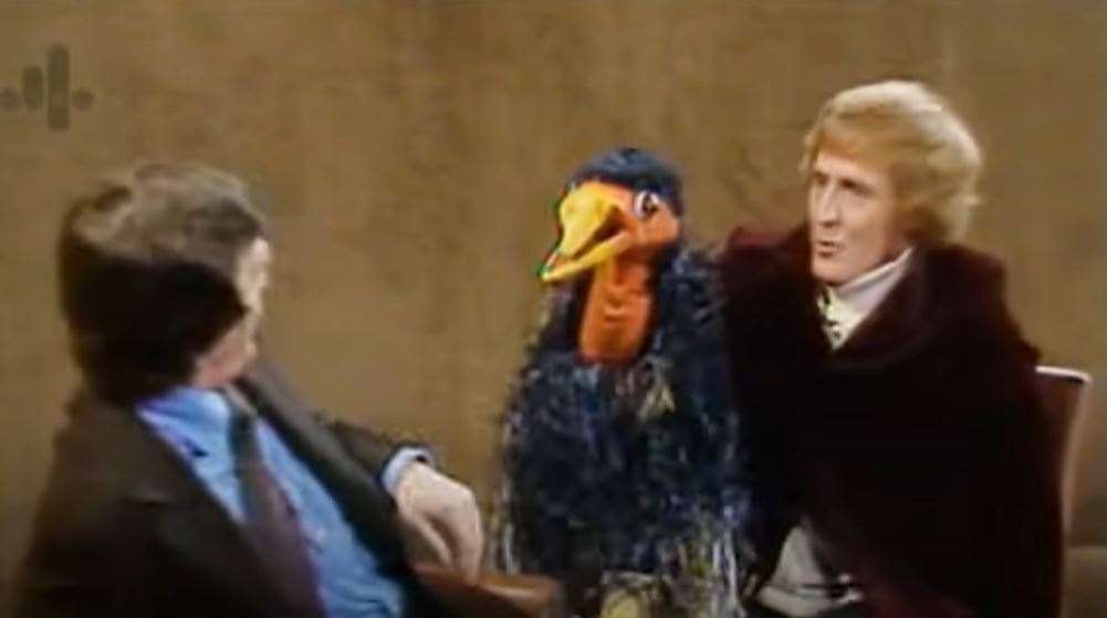 Michael Parkinson met his match when he invited Rod Hull and Emu onto his BBC chat show in 1976