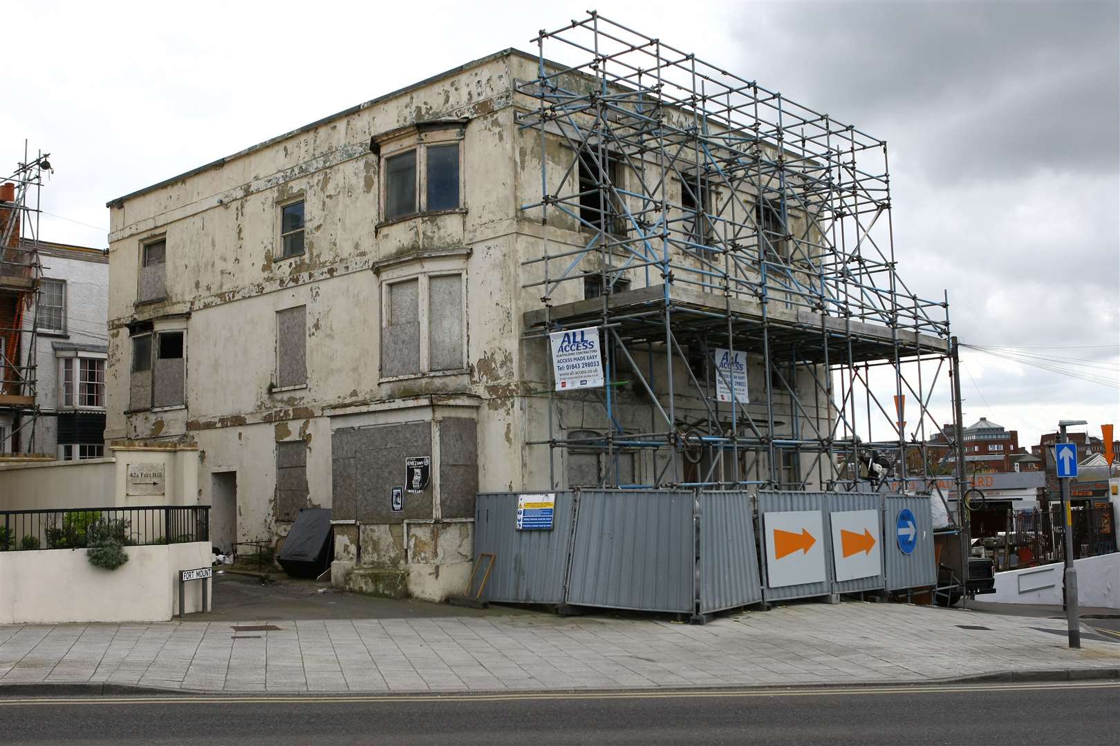 How the site looked in its run-down state in 2016