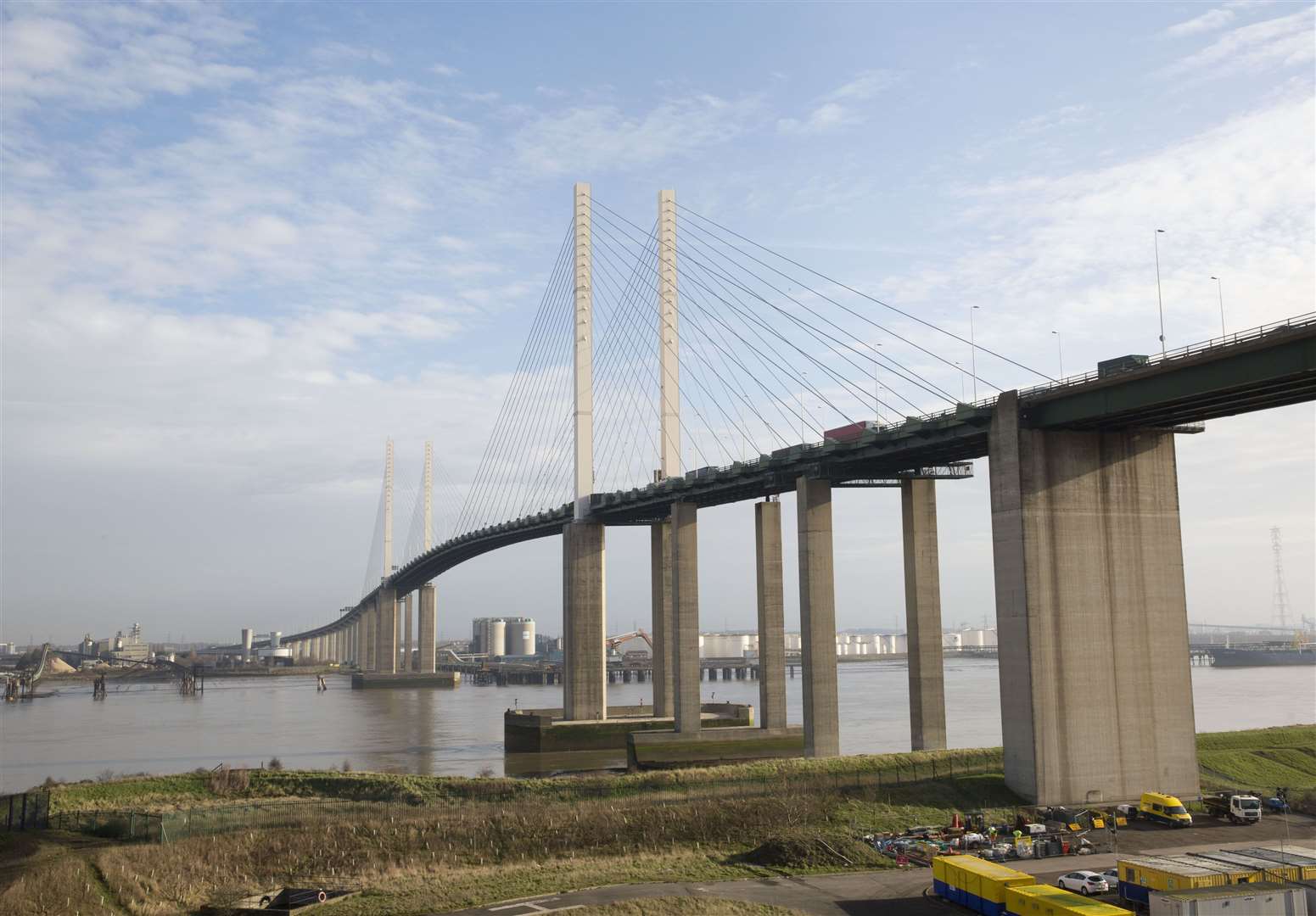 Three men were arrested near the Dartford Crossing Picture: Highways Agency