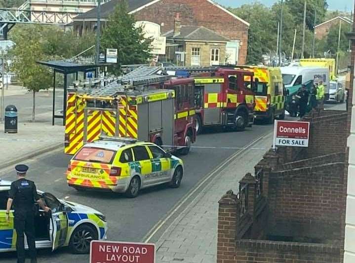 Emergency services at the scene. Picture: Susan Demir.