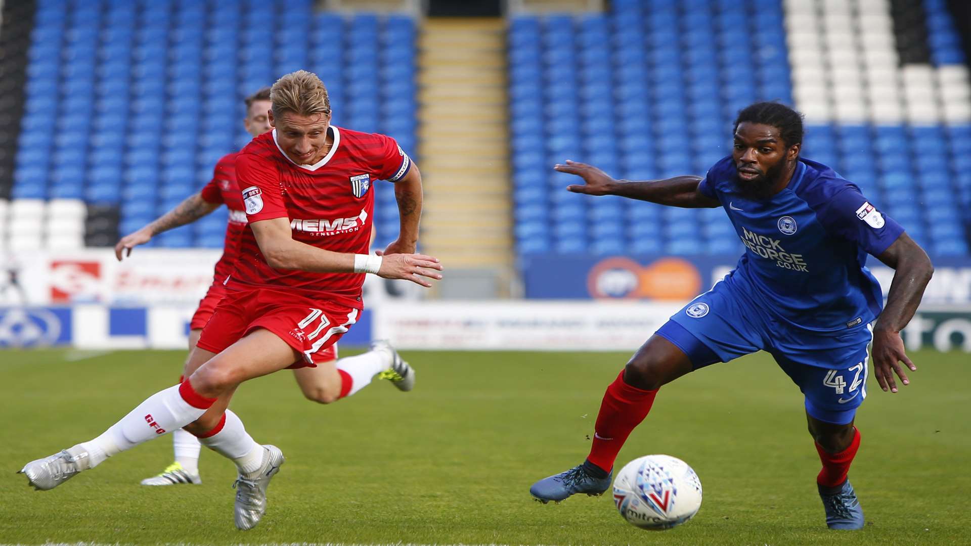 Lee Martin takes on Peterborough on Saturday Picture: Andy Jones
