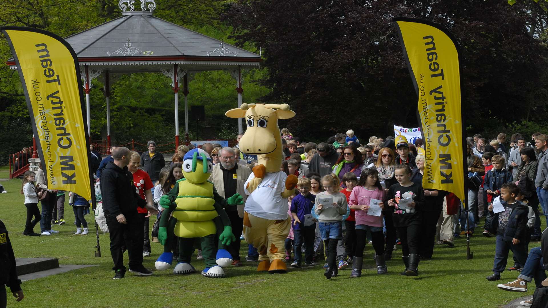 Buster's Big Bash - including the record breaking walking bus through Canterbury City Centre - will be once again be held at Dane John Gardens.