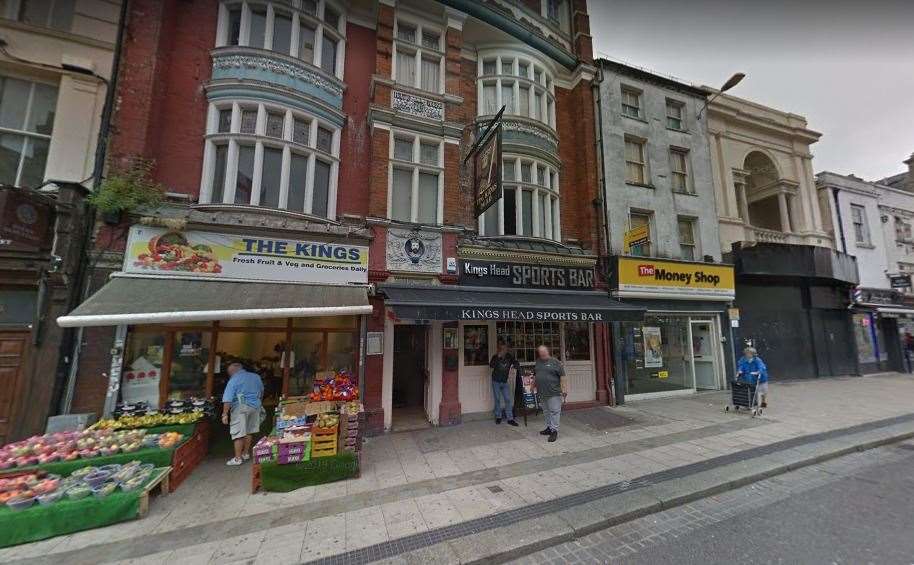 The King's Head Sports Bar in King Street, Gravesend has lost its bid to open an outdoor bar area in its beer garden. Picture: Google