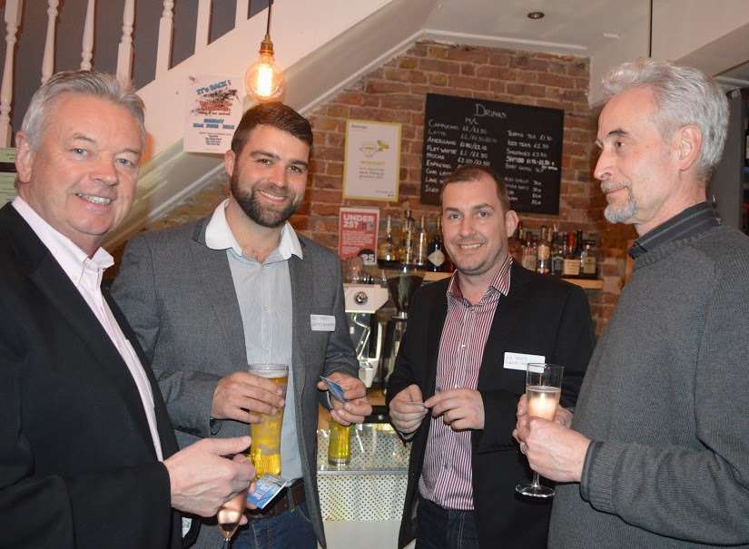 Freddie Middleton from the Astor Theatre, Leon Everitt and Lee Terry from Evertec and James Tillitt from the Astor