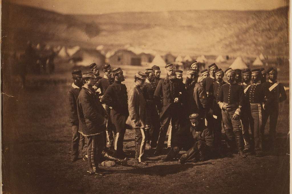 A rare photo of the some of the few survivors of the infamous charge by the13th Light Dragoons