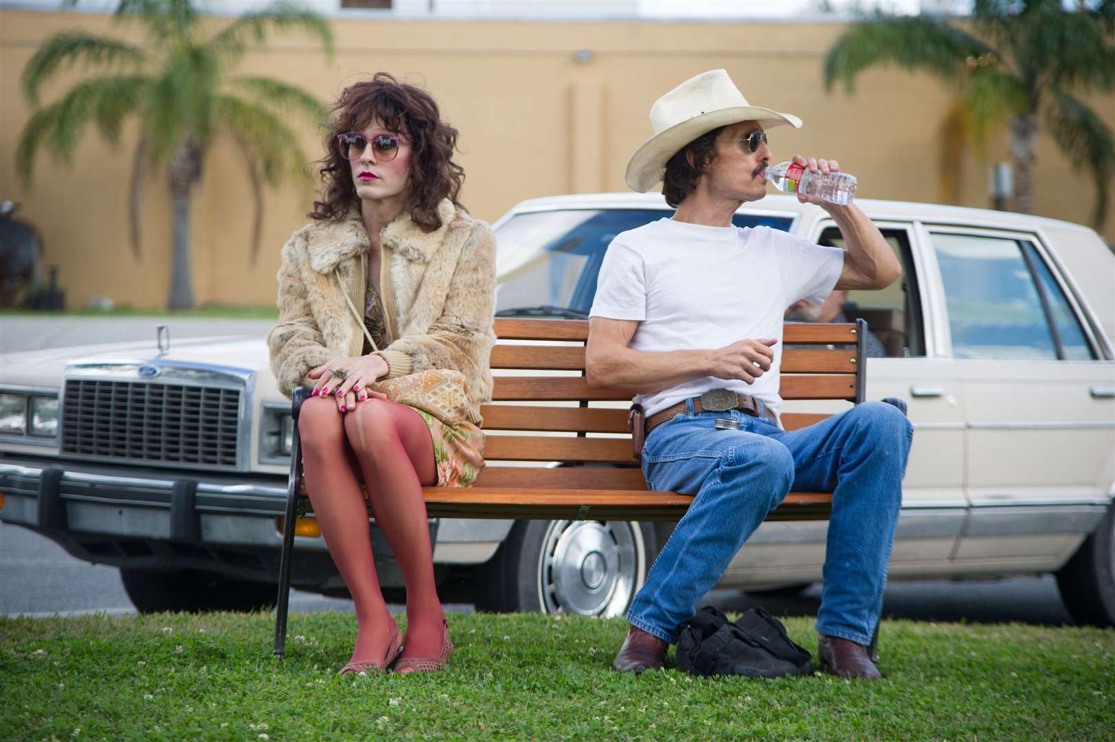 Matthew McConaughey and Jared Leto, in Dallas Buyers Club. Picture: PA Photo/Entertainment One
