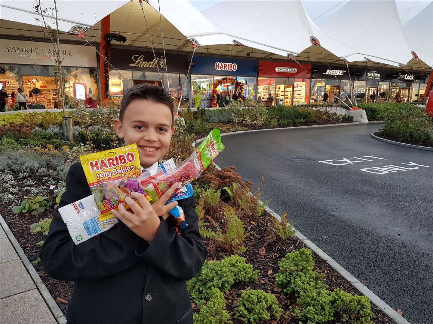 11-year-old Nicholas Leonidou was pleased with his Haribo experience