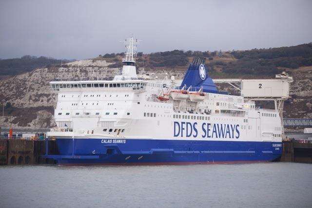 The migrants stormed a DFDS Seaways ship