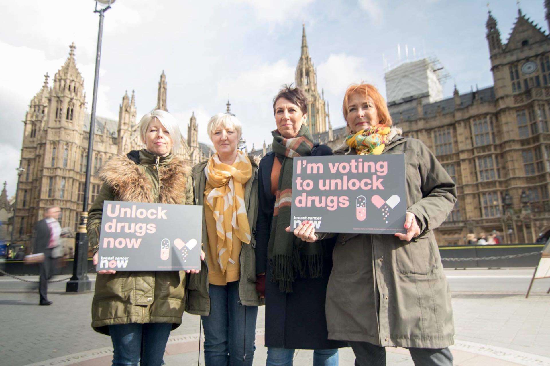 Chantele Rashbrook and Mandee Castle were involved in the successful campaign to prevent the withdrawal of secondary breast cancer drug Kadcyla
