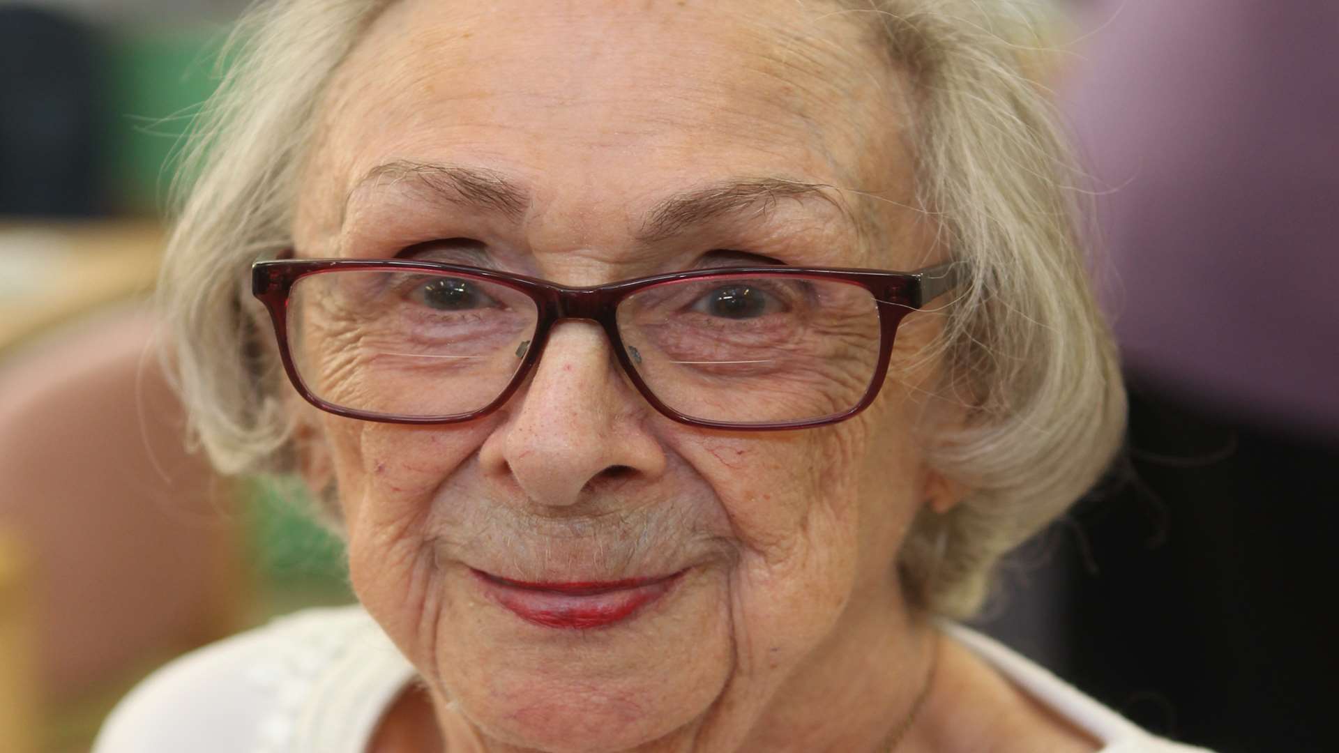 Diana Dickson, 89, enjoys the company of residents