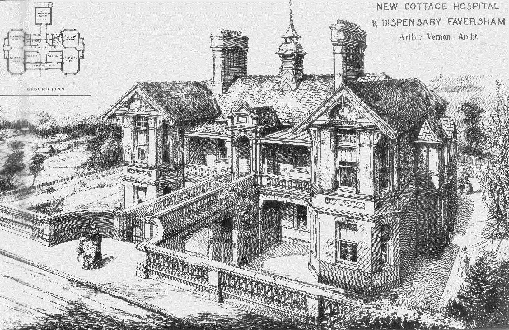 How the Cottage Hospital would have looked in 1888