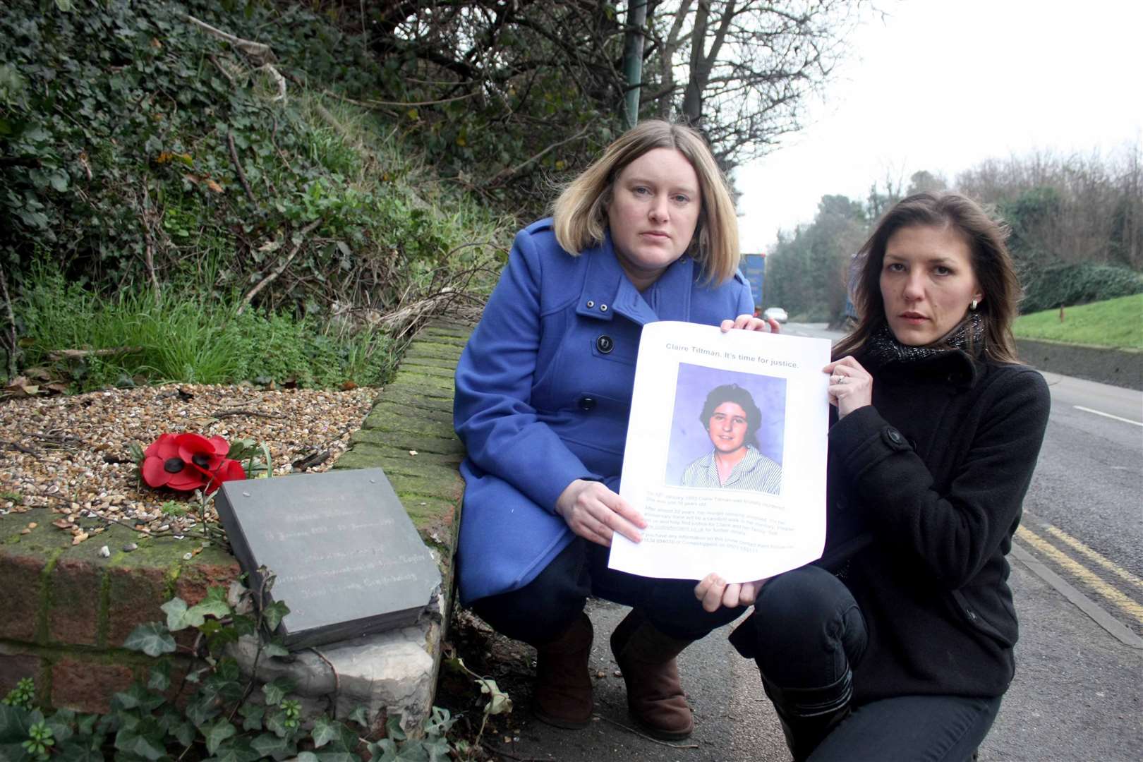 From left: Friends Emma Edwards and Joanne Roberts re-ignited the appeal for information after 20 years. Picture: Darren Small