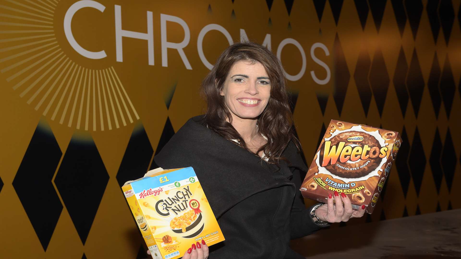 Catherina Casey with just a couple of cereals that will be on offer at the cereal cafe in Chromos