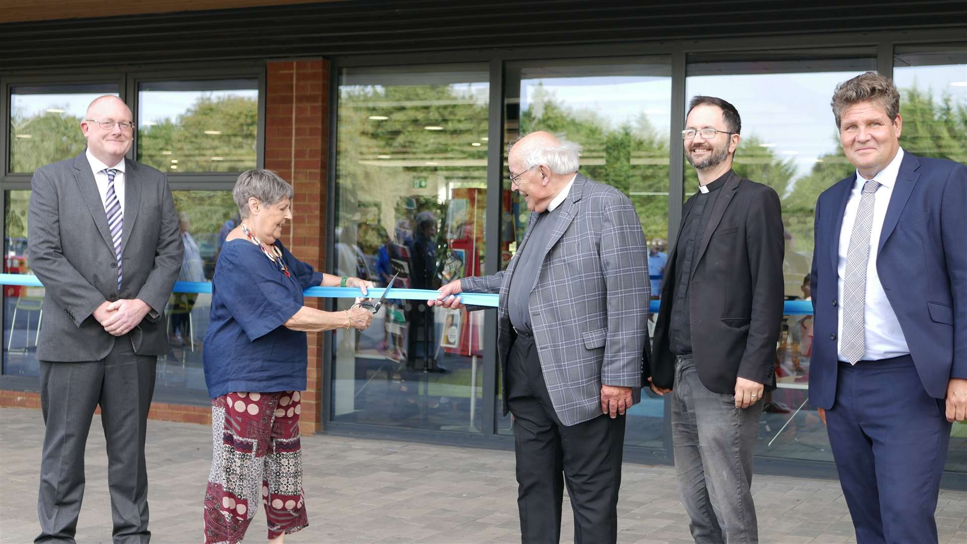 The building was opened by Reverend Joe King, the school's previous chairman of governors, and the building's namesake