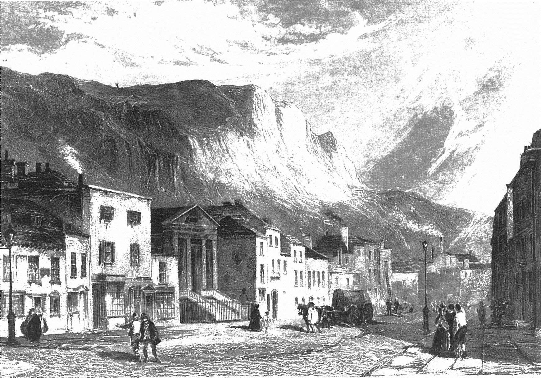 Snargate Street in Dover circa 1840. Picture courtesy: Leconfield Wines