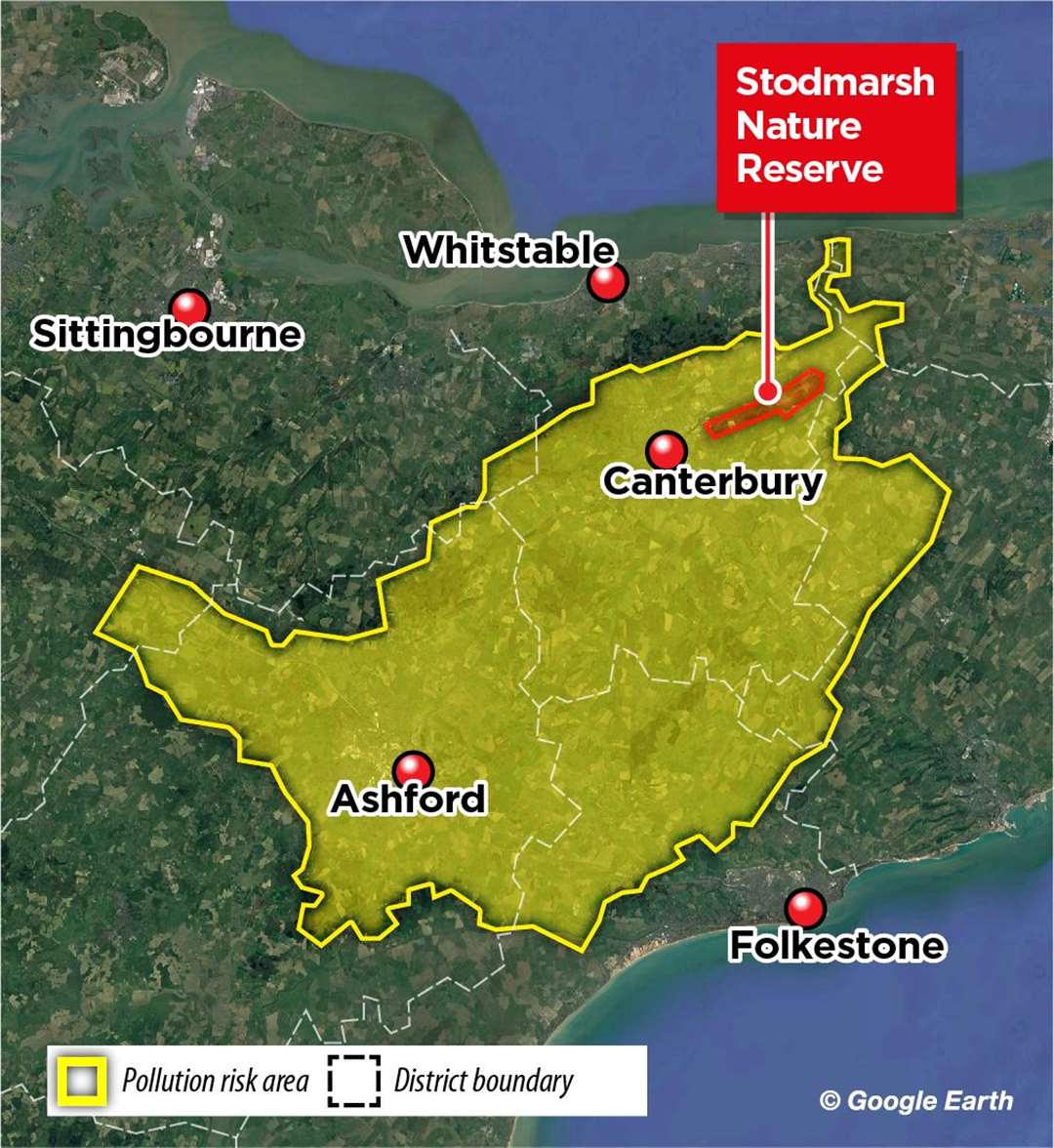 The wide-reaching 'catchment area' which is impacted by the water quality issues