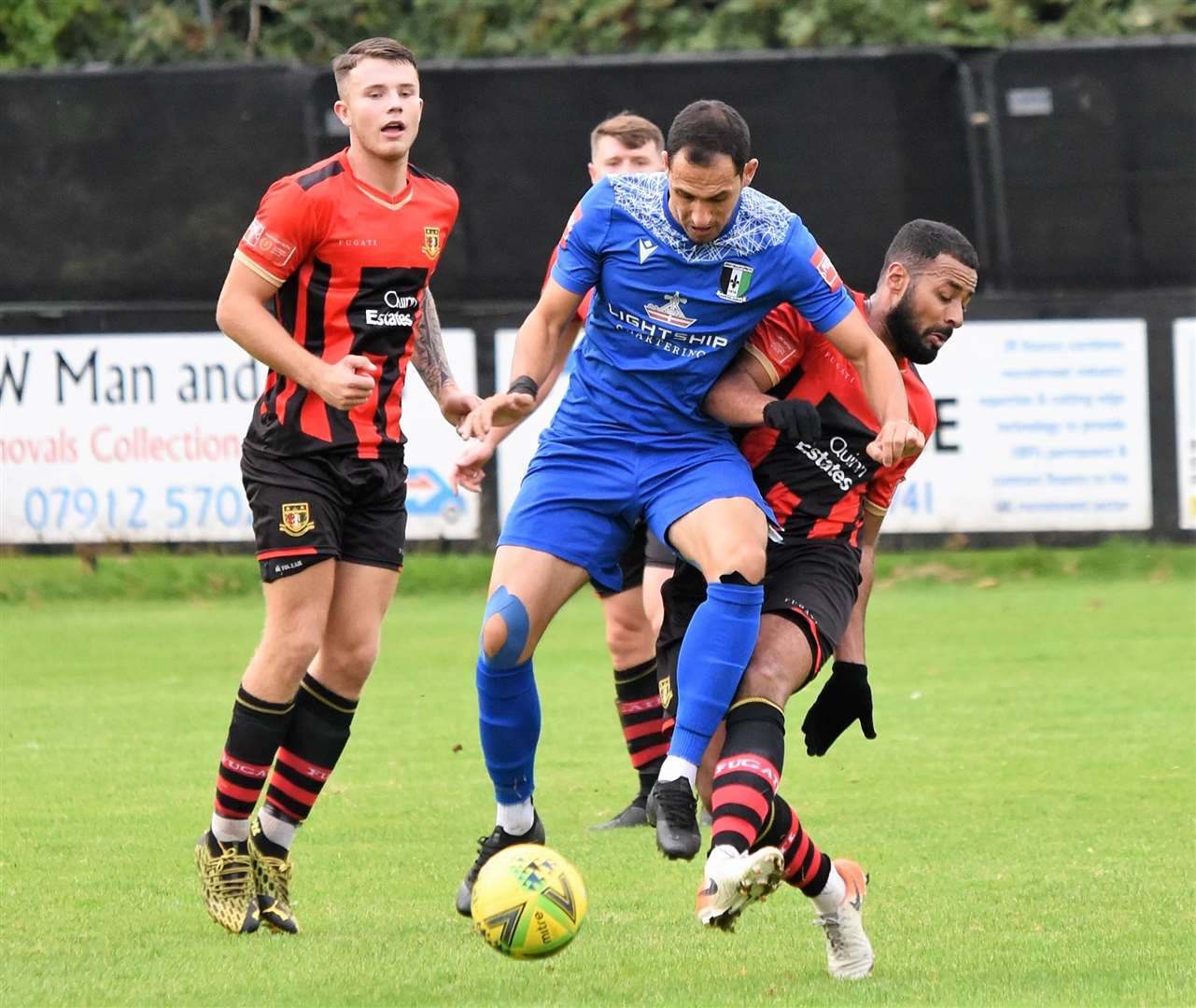 Action from Sittingbourne's 6-0 defeat by Cray Valley Picture: Ken Medwyn