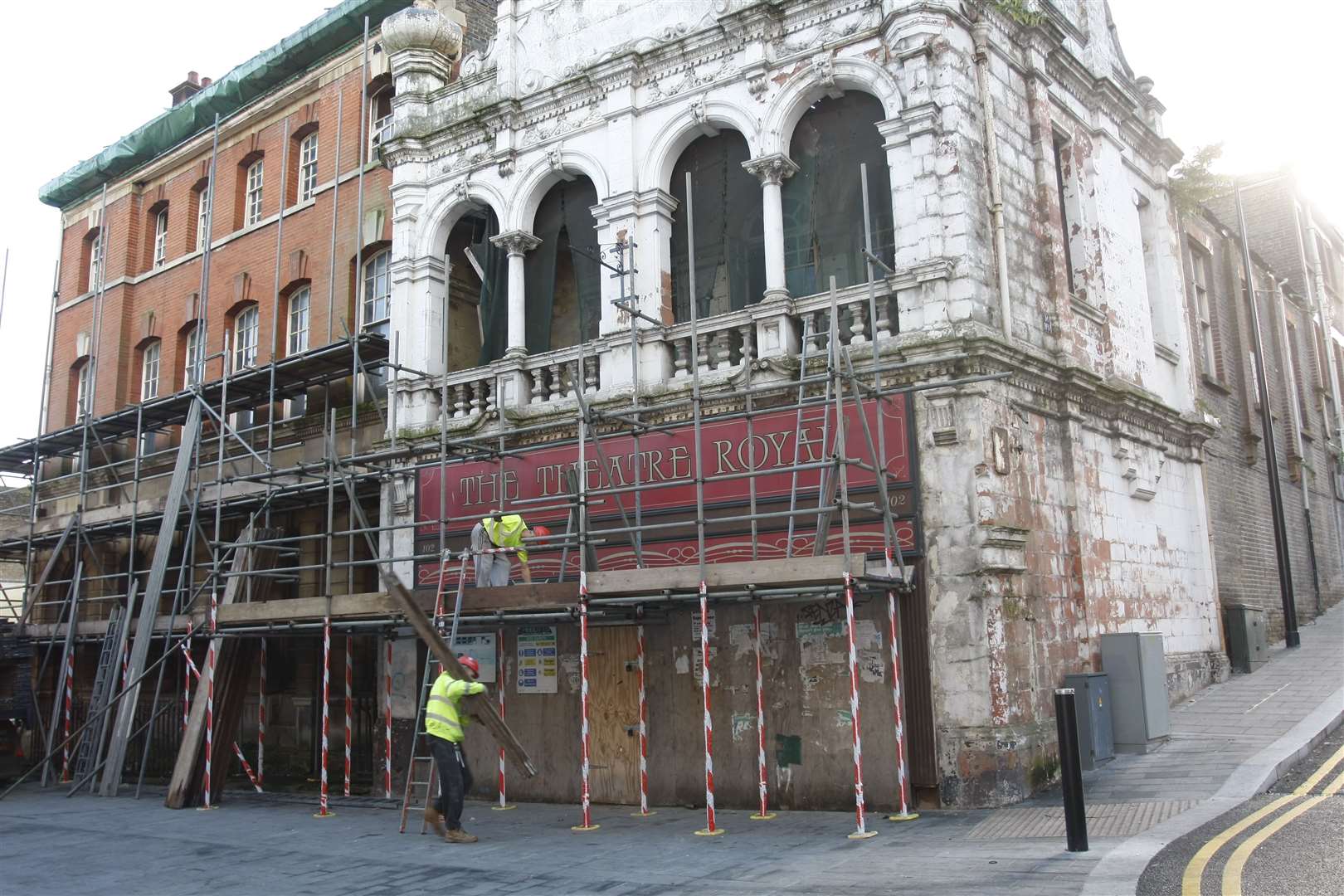 Work starting on the old Theatre Royal in Chatham in 2010. Picture: Peter Still